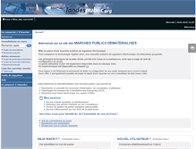 Tablet Screenshot of marchespublics.landespublic.org